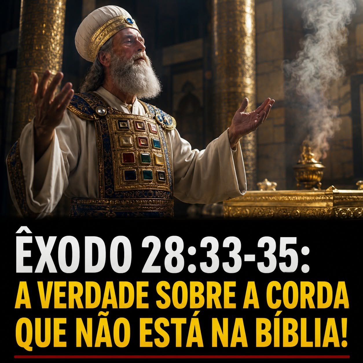 A VERDADE SOBRE A CORDA E O SACERDOTE. ISSO NÃO ESTÁ NA BÍBLIA – EXODO 28:33-35